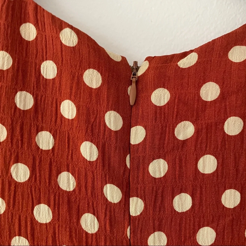 LAST CHANCE - Anthropologie Polka Dot Midi Dress - Picture 6 of 7